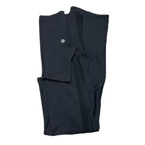 Lululemon Everlux Women Leggings 8 Mesh High Rise Training Tight Black Athletic